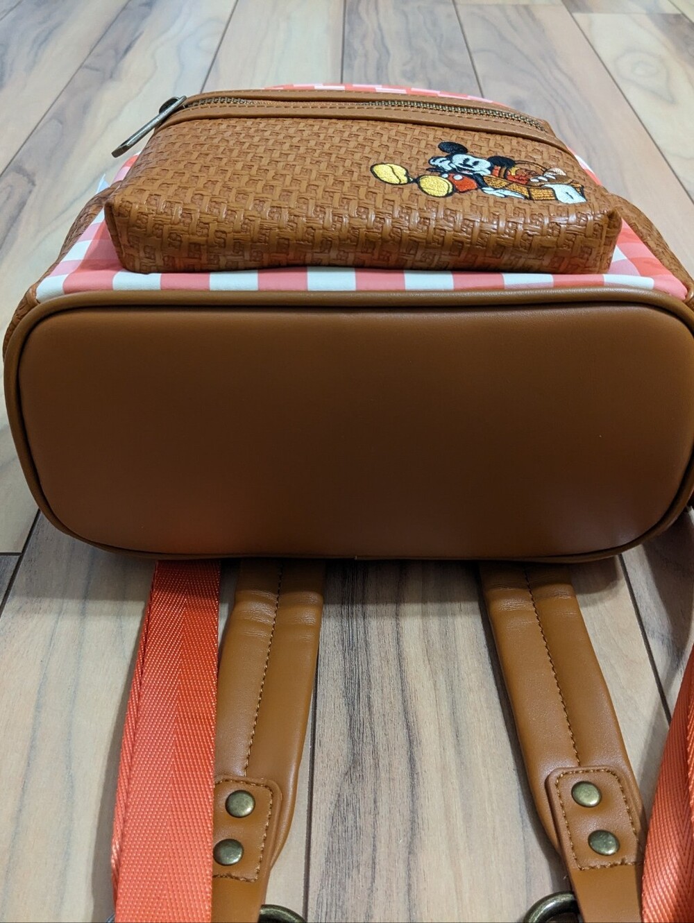 NWT! Loungefly Disney 's Mickey Mouse Picnic Ears Mini Backpack - Picture 10 of 16